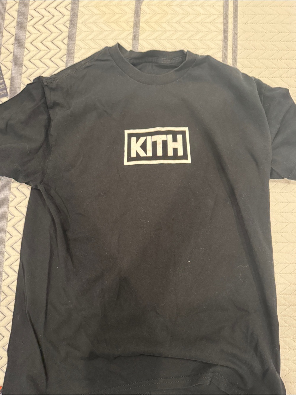 Kith Black T-Shirt with White Box Logo